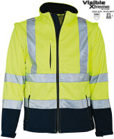 ELKA Warnschutz Softshell Jacke EN471 mit abnehmbaren...