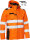 ELKA Winter Softshell Jacke 116514R - mit abzippbaren Ärmeln orange/grau M