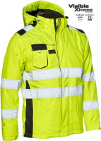 ELKA Winter Softshell Jacke 116514R - mit abzippbaren Ärmeln gelb/grau 4XL