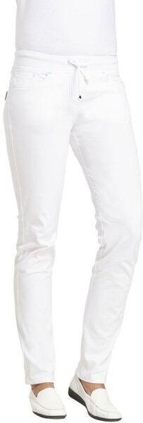 Leiber Damen Hose Five-Pocket-Form 08/7100 Langgröße weiss/dunkelrosa 34