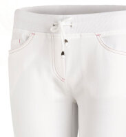 Leiber Damen Hose Five-Pocket-Form 08/7100 Langgröße weiss/dunkelrosa 34