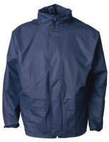 ELKA Regenschutz Jacke mit Reißverschluss und Druckknöpfen  Xtreme rot 4XL
