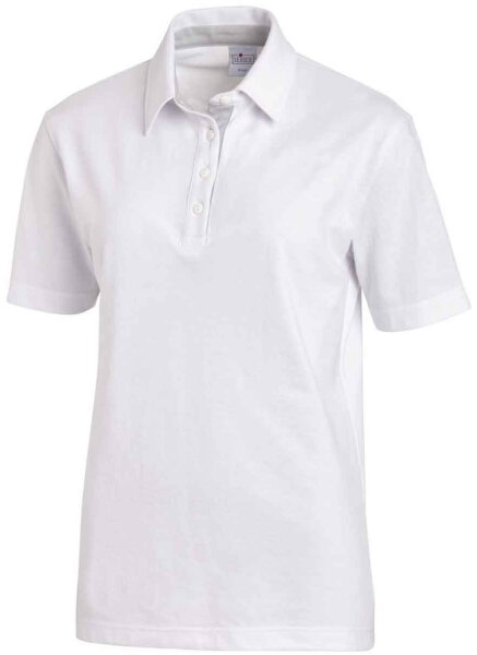 Leiber Polo-Shirt für Damen und Herren 08/2637 weiß/silbergrau XXXL