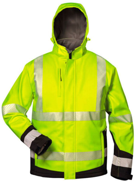ELYSEE ATANAS Warnschutz Softshell Jacke Arbeitsjacke Berufsjacke Logistikjacke 