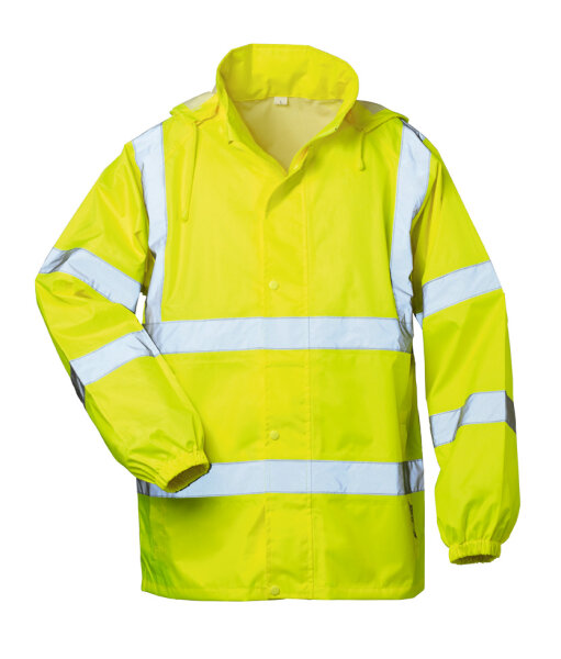 Warnschutz Winterjacke Regenjacke Arbeitsjacke Wasserdicht Kapuze warngelb XL 