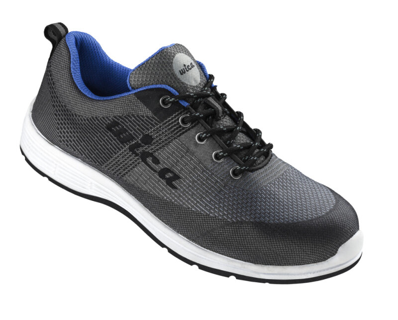 37 schwarz abgesetzt Schuhweite 10,5 WiCa Sicherheits-Sneaker S1P ESD SRA Farbe blau 