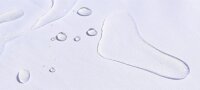 Rückenschlußmantel wiederverwendbar aus Nano beschichtetem Stoff Einheitsgröße kurzarm standard weiß