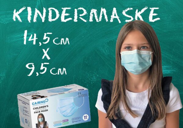 Chirurgische Masken für Kinder, Medizinische Masken mit OhrschlaufenTYP IIR  mit CE Kennzeichnung, EN 14683:2019, CE zertifiziert