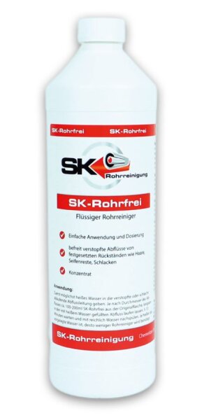 SK-Rohrfrei Flüssiger Rohrreiniger 1000ml Flasche