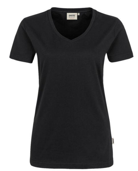 Hakro Damen V-Shirt Mikralinar 181 schwarz XL