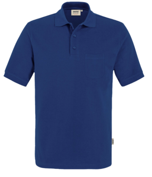 Hakro Pocket-Poloshirt 812 Mikralinar ultramarinblau L
