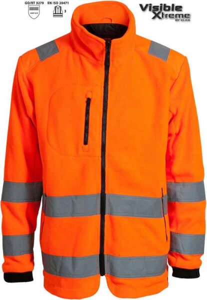 ELKA Warnschutz ZipP IN 2-1 Jacke 150014R Visible Xtreme orange S