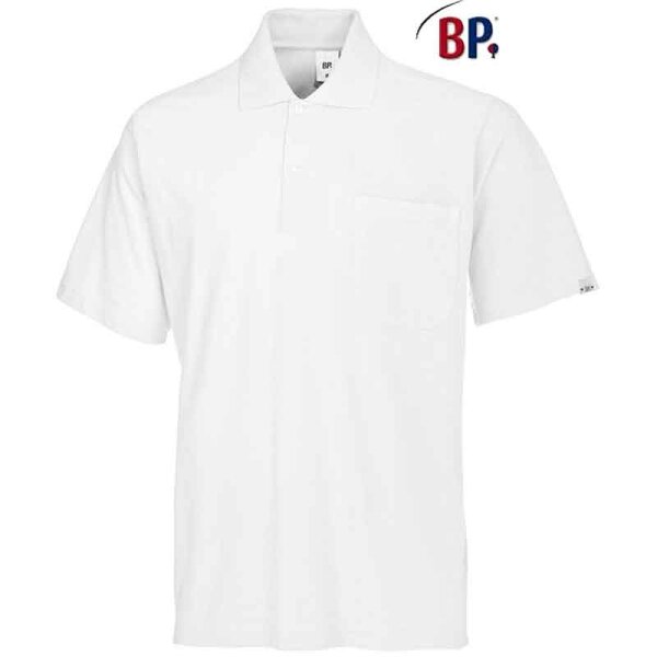 BP Poloshirt für Sie und Ihn 1612 Mischgewebe Weiß XS