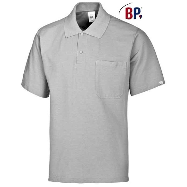 BP Poloshirt für Sie und Ihn 1612 Mischgewebe Hellgrau XL