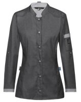 GREIFF Damen Kochjacke im Bikerstyle denimoptik 5415