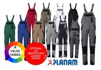 Planam Damen Latzhose Norit stretch Knietaschen workwear