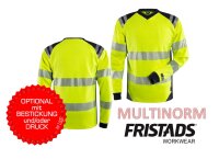 Multinorm Flamestat Fristads High Vis Langarm-T-Shirt Kl....