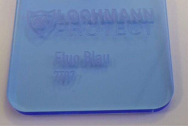 Fluo Blau Transparent